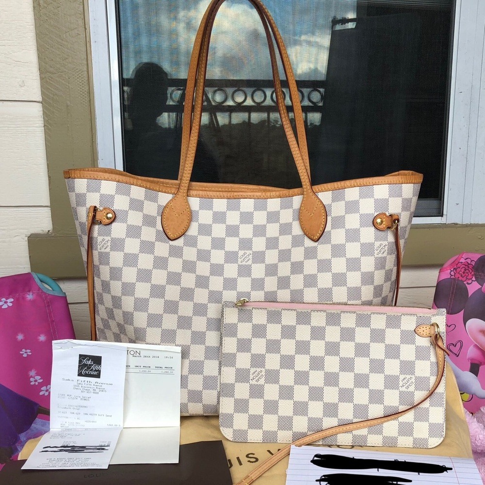 ❌SOLD❌ Neverfull MM Rose Ballerine & Pouch